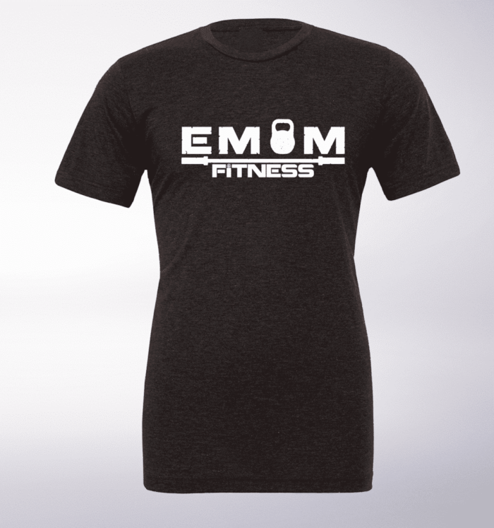 White EMOM Fitness LOGO T-Shirt 1