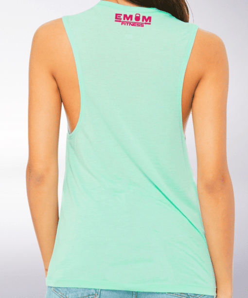 Pink Time to Lift! Loose Muscle Tank Damen - Mint 5