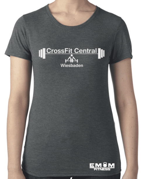 Crossfit® Central Wiesbaden Shirt für Damen – Logo & Heart of Wiesbaden 3
