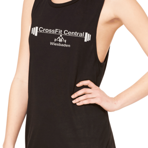Crossfit® Central Wiesbaden Loose MuscleTank für Damen – Logo & Competitor 3