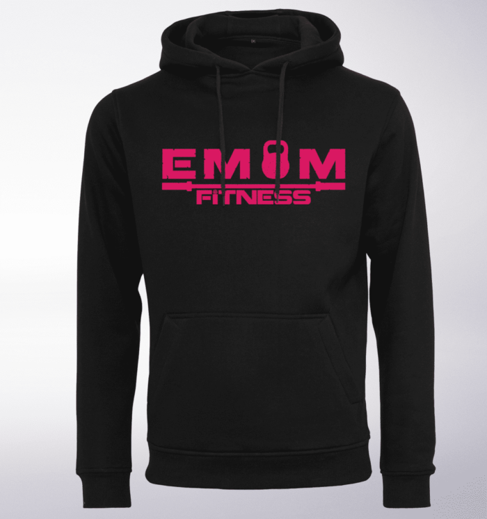 Pink - EMOM Logo Unisex- PremiumHoody - Schwarz 1