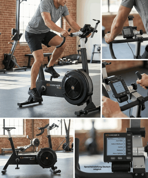 Concept2 BikeErg - Luftwiderstand BikeErgometer mit PM5 Monitor 2