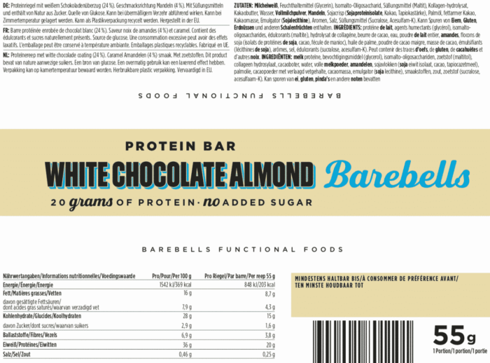Barebells - Riegel - White Chocolate Almond - Protein Bar 2