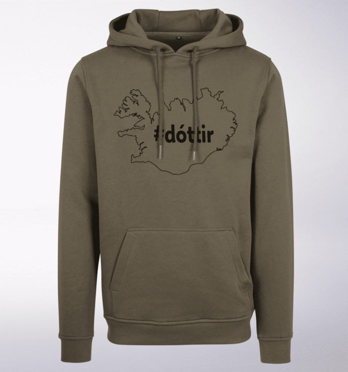 Black - dottir ICELAND Unisex- PremiumHoody - Oliv 1