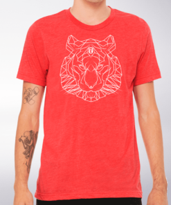 Spirit Animal - Tiger T-Shirt Herren - Rot 4