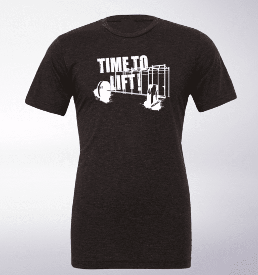 Time to Lift! T-Shirt Herren - Dunkelgrau 1