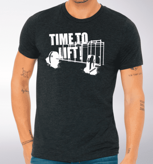 Time to Lift! T-Shirt Herren - Dunkelgrau 2
