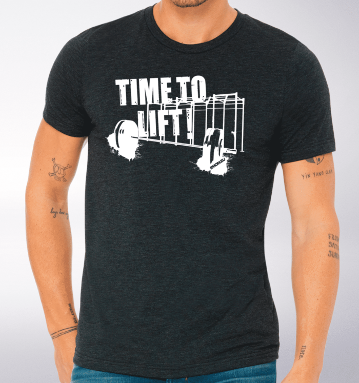 Time to Lift! T-Shirt Herren - Dunkelgrau 2
