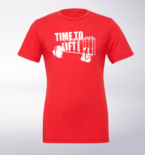 Time to Lift! T-Shirt Herren Shirt - Rot 1