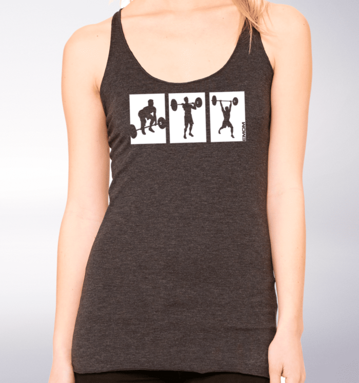 EMOM 3-Kasten Clean&Jerk Girls TriBlend Tank-Top Damen 2