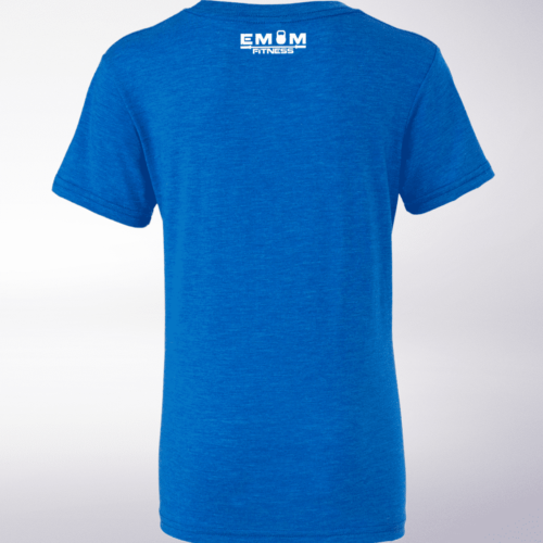 White Bärenkopf (vorne) T-Shirt Herren - Blau 6
