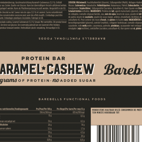 Barebells - Riegel - CARAMEL CASHEW- Protein Bar 3