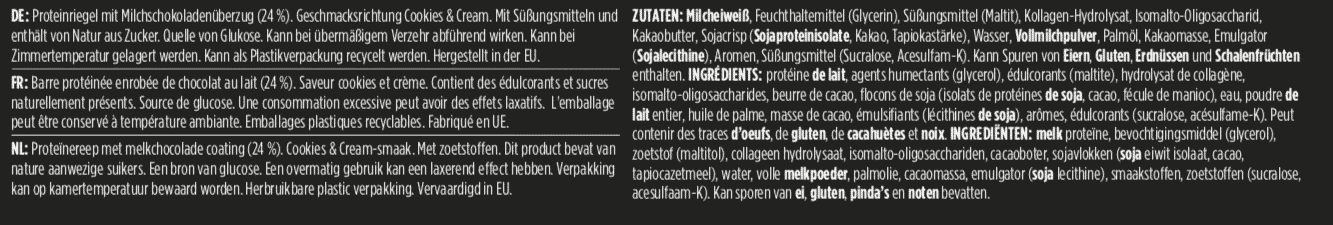 Barebells - Riegel - COOKIES & CREAM - Protein Bar 4