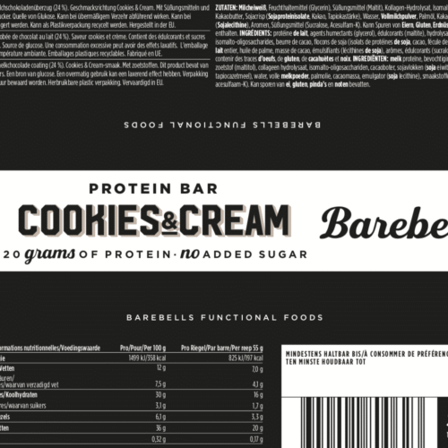 Barebells - Riegel - COOKIES & CREAM - Protein Bar 3