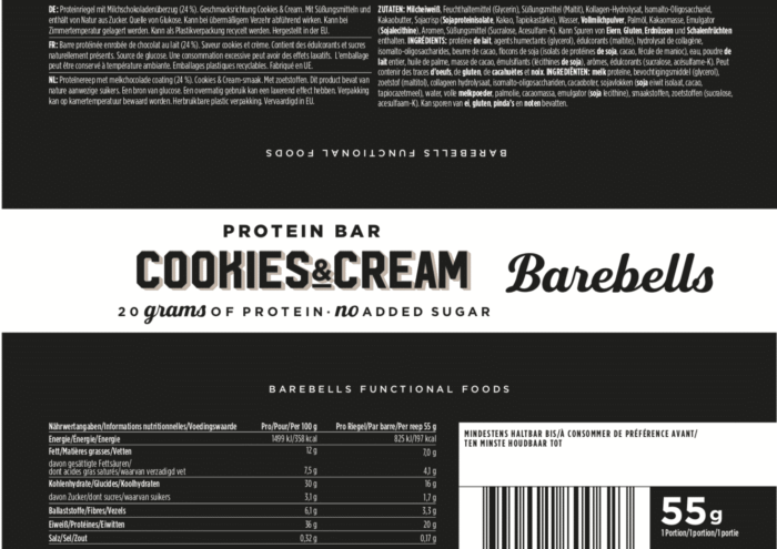 Barebells - Riegel - COOKIES & CREAM - Protein Bar 2
