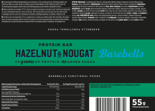 Barebells - Riegel - HAZELNUT & NOUGAT - Protein Bar 2