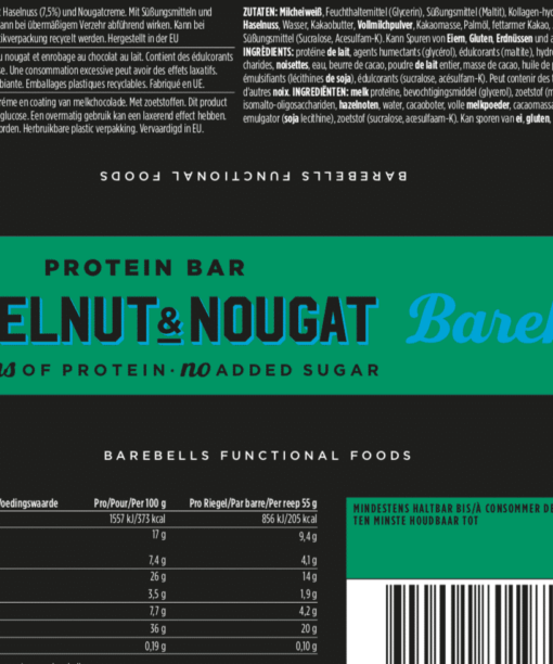 Barebells - Riegel - HAZELNUT & NOUGAT - Protein Bar 3