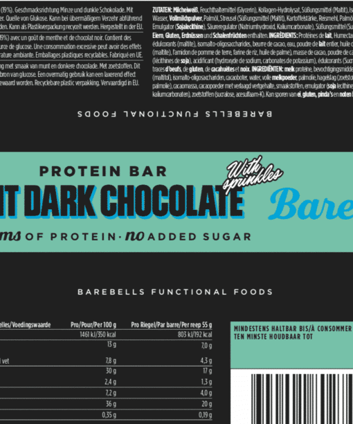 Barebells - Riegel - MINT DARK CHOCOLATE - Protein Bar 3