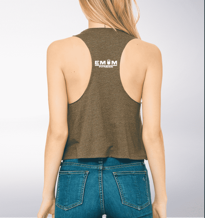 White Wod the Fuck - Crop Top - Oliv 2