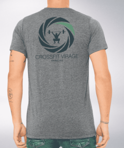 Crossfit© Virage T-Shirt für Herren - Logo vorne & hinten 3