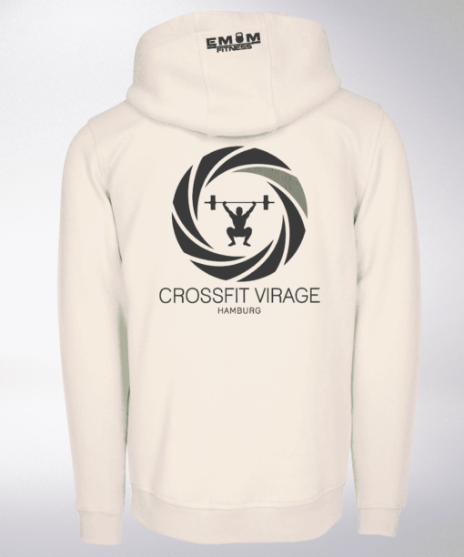 Crossfit© Virage Unisex Hoody Sand - Logo vorne & hinten 4