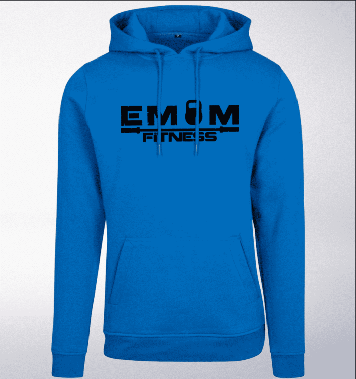 Black - EMOM Fitness Unisex- PremiumHoody - Cobalt Blue 1