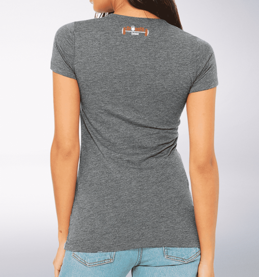CrossFit®Selent T-Shirt für Damen Grey - Logo vorne&hinten 2