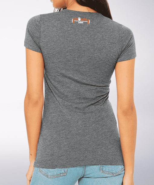 CrossFit®Selent T-Shirt für Damen Grey - Logo vorne&hinten 3