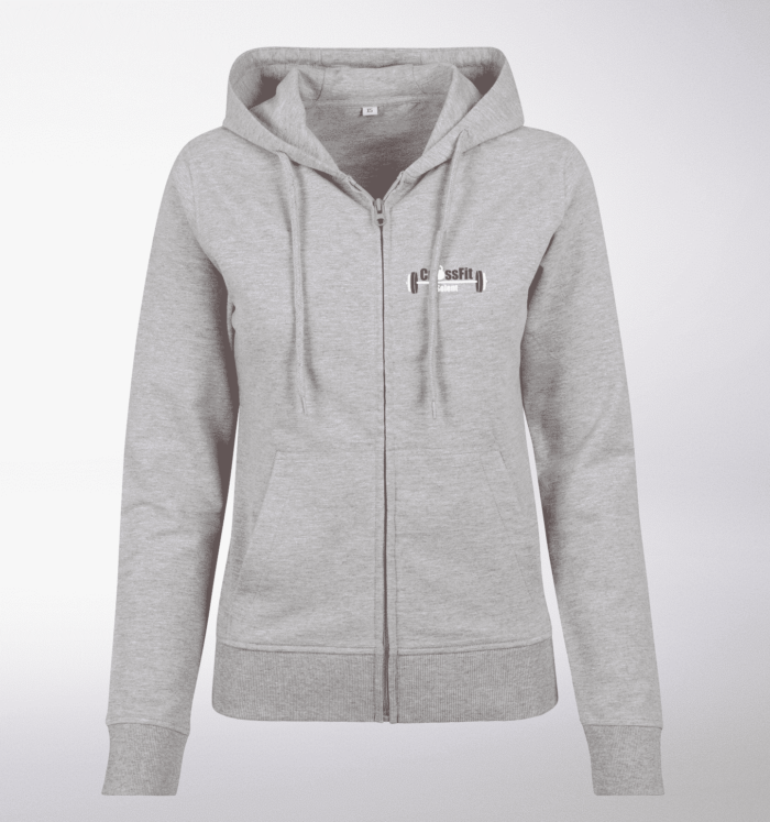 CrossFit®Selent ZIP Hoody für Damen Grey - Logo hinten&hinten 1