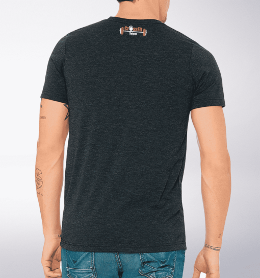 CrossFit®Selent T-Shirt für Herren Charcoal - Logo vorne&hinten 2