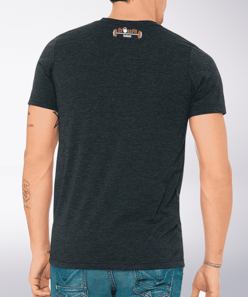 CrossFit®Selent T-Shirt für Herren Charcoal - Logo vorne&hinten 3
