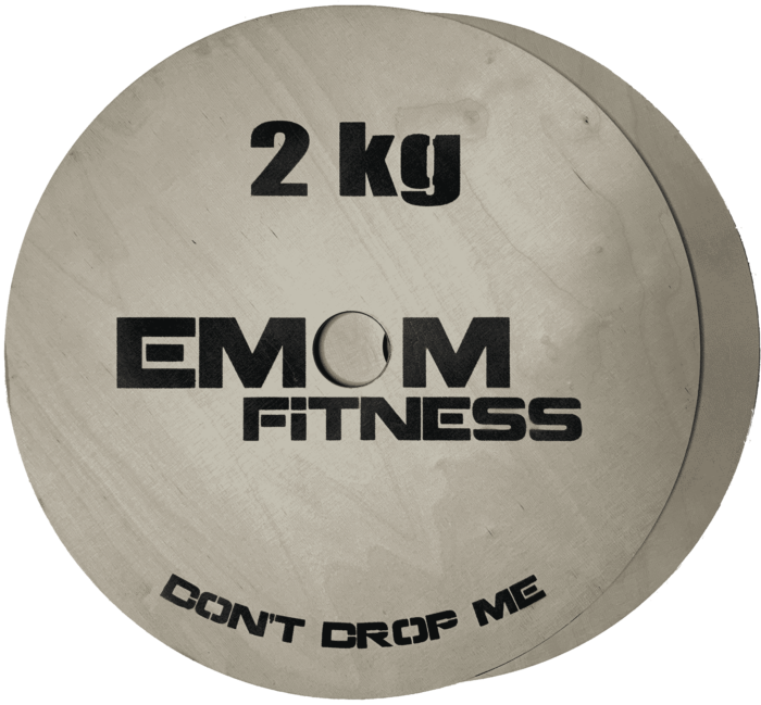 EMOM Fitness® - Technikplates/-scheiben für Gewichtheben oder als Erhöhung (1 Paar/2 Stück a 2kg) für 30 oder 50 mm Langhanteln 1