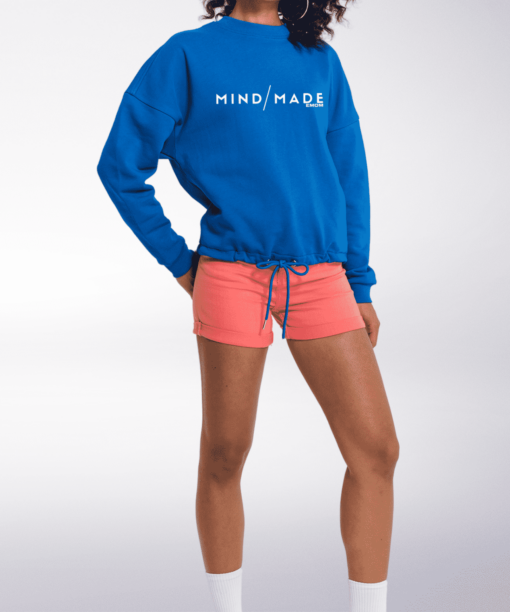 White - Mind/Made Damen Oversized Sweater - Blau 4
