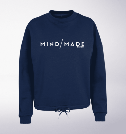 White - Mind/Made Damen Oversized Sweater - Light Navy 1