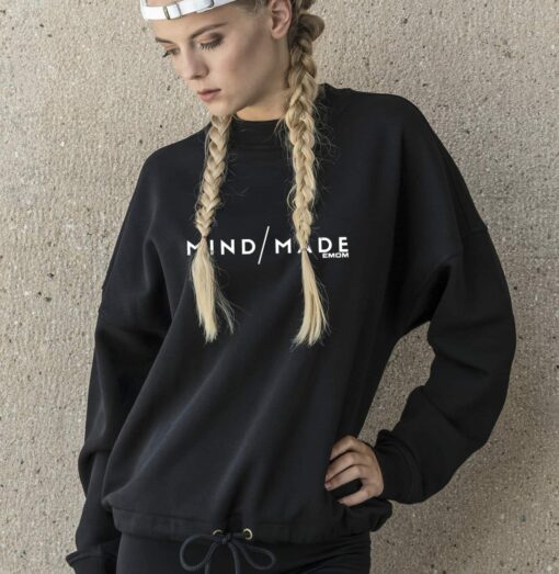 White - Mind/Made Damen Oversized Sweater - Schwarz 2