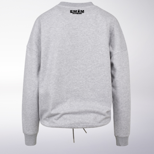 Black - Box-Mind-Life Damen Oversized Sweater - Hellgrau 6