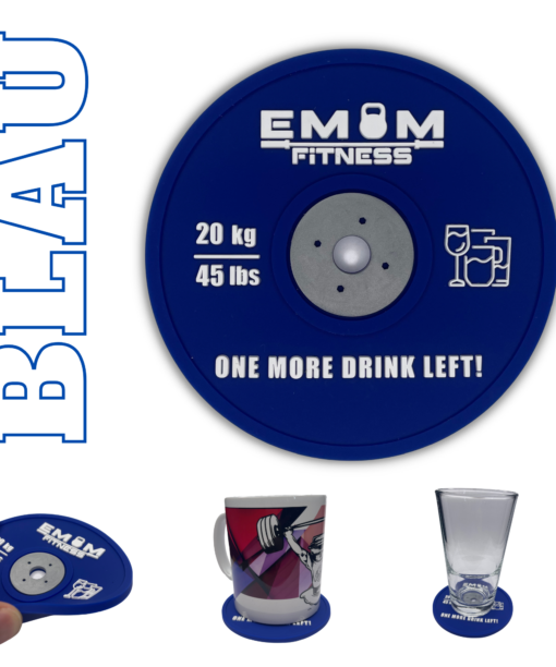 EMOM Fitness® - Untersetzer / Coaster im Barbell Plate - Design - Einzeln oder auch im Set GRATIS SCHLÜSSELANHÄNGER! 9
