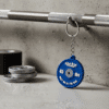 EMOM Fitness® Schlüsselanhänger - Barbell Blau - Weightlifting - Meet me at the bar!