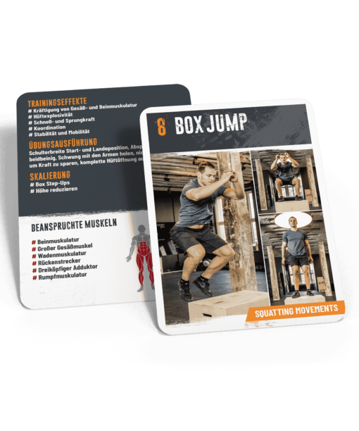 50 BOX ÜBUNGEN - Kartenset mit 50 Übungen für dein Crosstraining 12