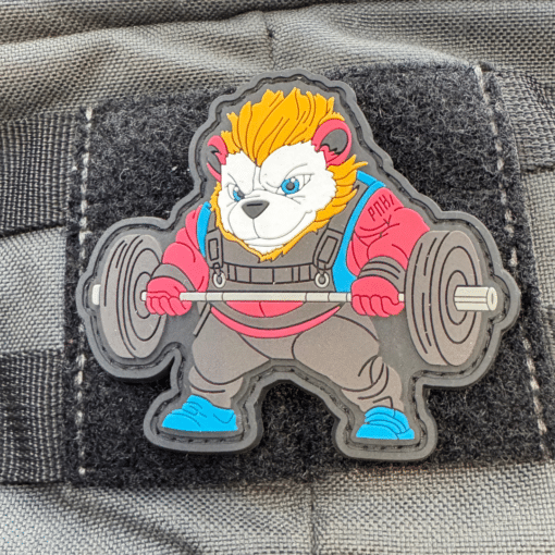 IronPanda Patch von EMOM Fitness® I Kletterverschluss I Gym Fitness Motivation Patch 1