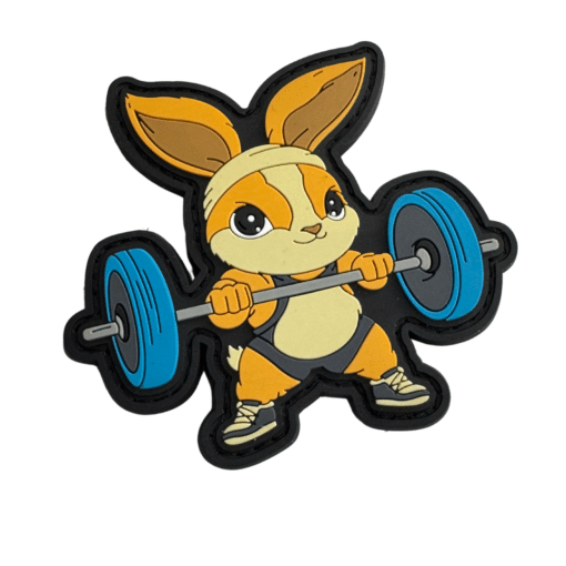 IronBunny Patch von EMOM Fitness® I Kletterverschluss I Gym Fitness Motivation Patch 2