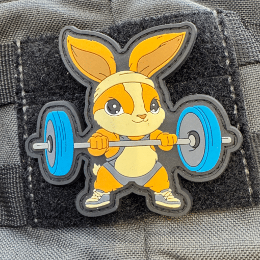 IronBunny Patch von EMOM Fitness® I Kletterverschluss I Gym Fitness Motivation Patch 1