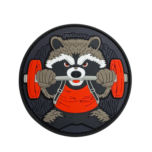 IronRacoon Patch von EMOM Fitness® I Kletterverschluss I Gym Fitness Motivation Patch 2