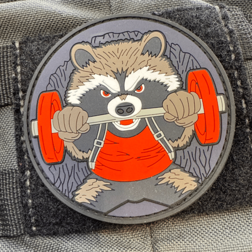 IronRacoon Patch von EMOM Fitness® I Kletterverschluss I Gym Fitness Motivation Patch 1