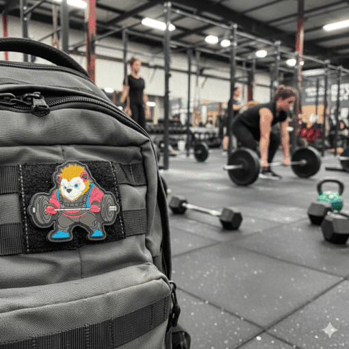 IronPanda Patch von EMOM Fitness® I Kletterverschluss I Gym Fitness Motivation Patch – Bild 3